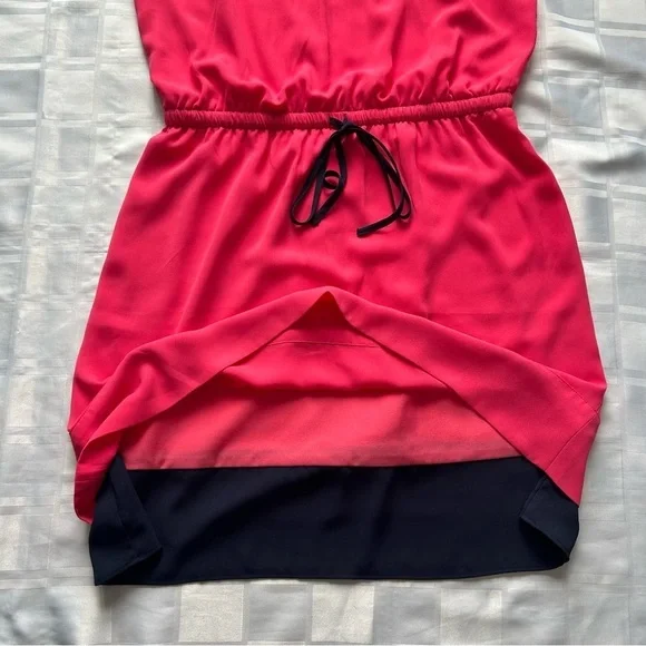 Ann Taylor Loft Factory Pink & Blue Colour Block Dress - Picture 6 of 11